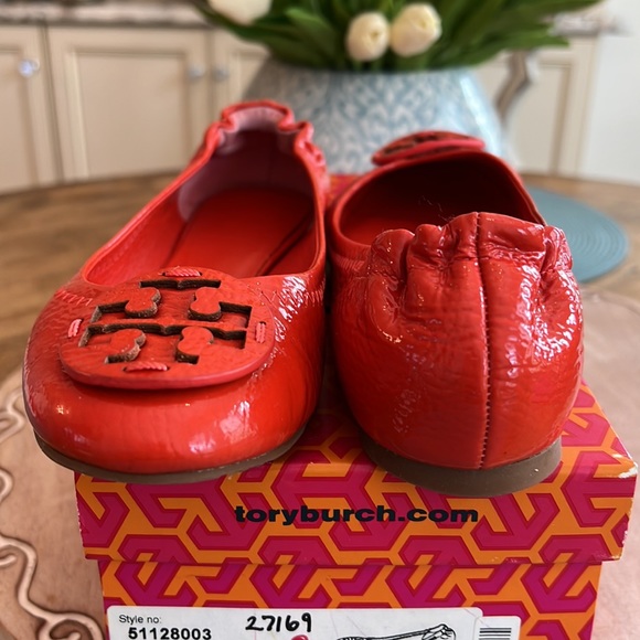 Tory Burch Ballet Flat Flame Red - Picture 2 of 10